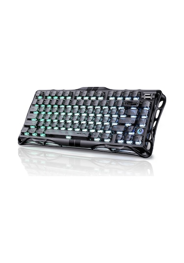 Gravastar Mercury V75 He Hall Effect Manyetik Switch Gaming Klavye, Hot-swappable, Rapid Trigger, 80