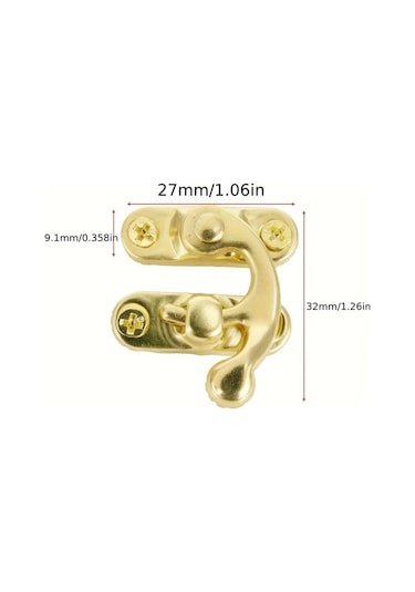 Dashanshop 30 Adet Altın Renk Ortaçağ Tarzı Ağır Hizmet Pirinç Kilit Mekanizması - Mobilya Sandık Dolap Koleksiyon