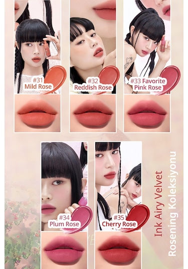 Perıpera Ink Airy Velvet 32 Reddish Rose 32 Reddish Rose