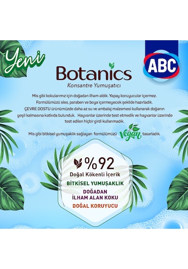 ABC Botanics Konsantre Çamaşır Yumuşatıcısı Eylül Güneşi 3 x 1440 ML