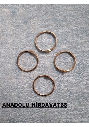 Anadoluhirdavat Boş Halka Kilitli Yuvarlak Halka Geçmeli 3,5 Cm 10 Adet