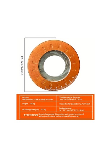 Fochsia Dıy Metal Daire Çizim Aleti 1 Adet Hassas Ayarlanabilir Kalem Ev Dekorasyon Projeleri