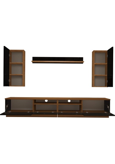 Decoraktiv Trendstyle 5220ds Slm Tv Ünitesi Tv Sehpası Ceviz - Siyah