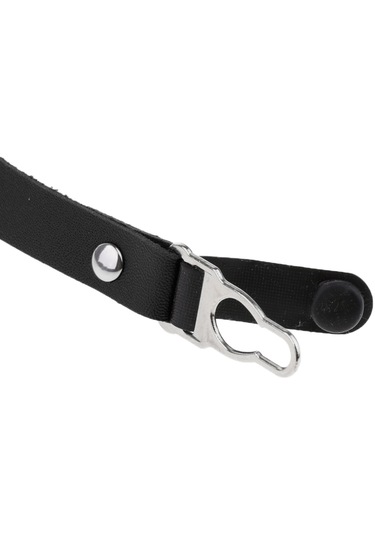 Suntek Kadın Punk Deri Ayarlanabilir Vücut Koşum Bel Siyah-r Siyah R Çok Renkli