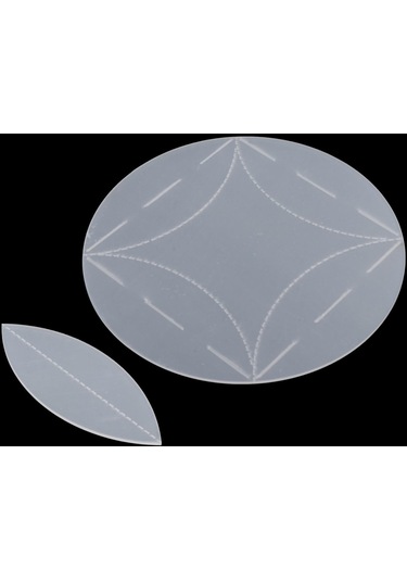 Suntek Kesme Kalıpları Dikiş Aleti 8 Inç Için Yeniden Kullanılabilir Şeffaf Kapitone Şablonu