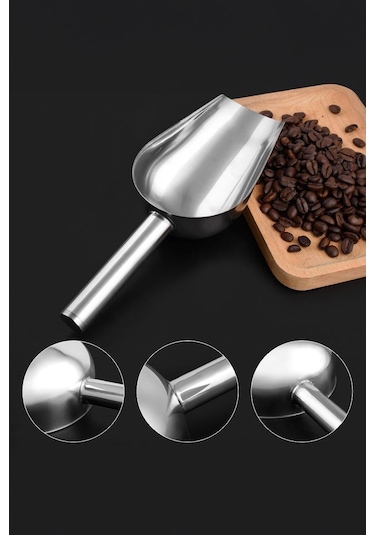 Çelik 13 Cm Baharat Kuruyemiş Bakliyat Erzak Küreği Cin794