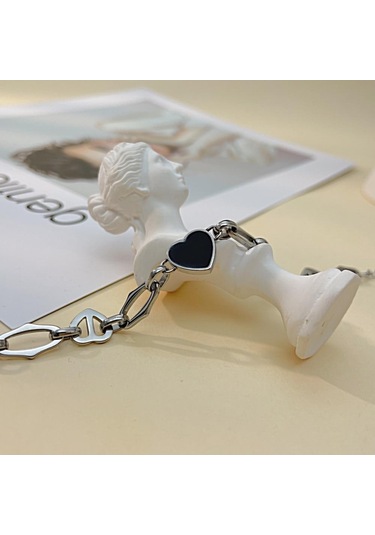 Altın Opk Paslanmaz Çelik Aşk Bileklik Altın