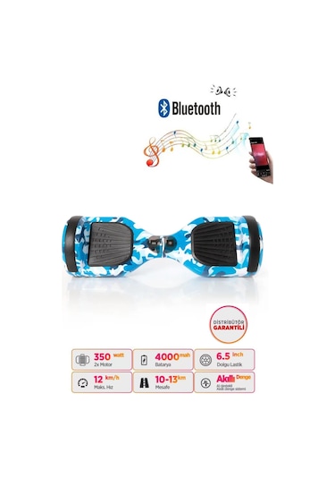 Citymate Hoverboard 6.5 inch Elektrikli Kaykay Scooter Bluetooth Hoparlörlü D03