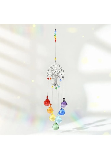 Hfambition "k9 Kristal 'yaşam Ağacı' Güneş Yakalayıcı, Bahçe Dekoru Ve Işık Yansıtıcı"