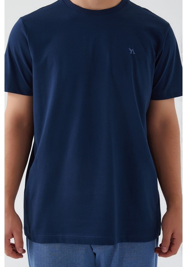 Arnetta 2539 Kısa Kol Erkek Pijama Takım Lacivert