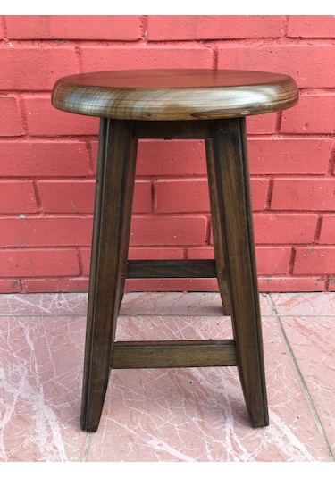 45 Cm Gürgen Ağacı Fırınlanmış Özel Kalite Bar Taburesi Tabure
