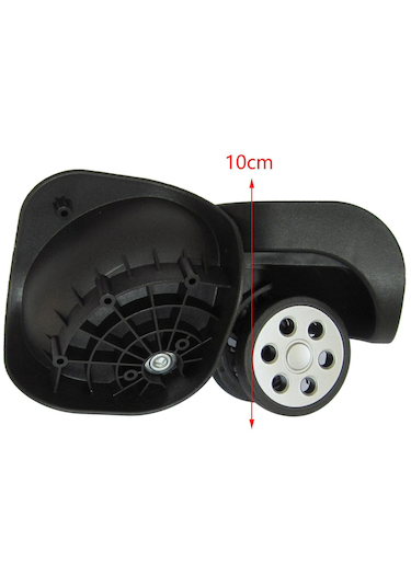 Suntek Bagaj Tekerlekleri Bavul Döner Tekerler Aksesuarları Siyah