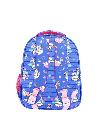 Waddell Mavi Flamingo Okul Çantası ve Beslenme Çantası Seti - Kız