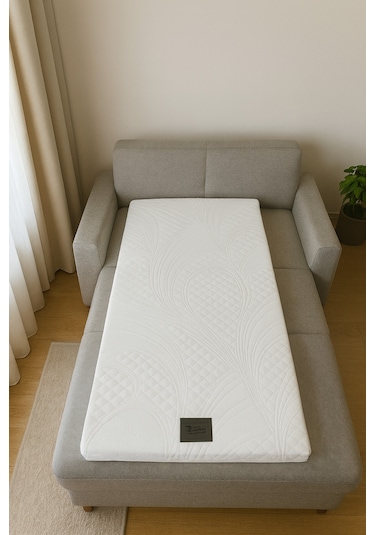 Zishtekstil Space Yıkanabilir Kılıflı Yüksek Dns Gri Sünger Kanepe, Koltuk, Yatak Pedi & Şiltesi Topper