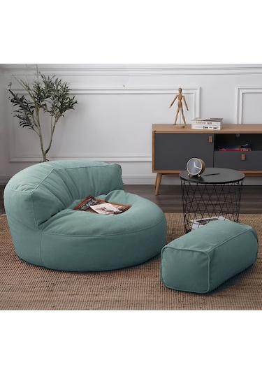 Good Night Twist Berjer Aktivite Koltuğu Ve Ayak Pufu Turkuaz