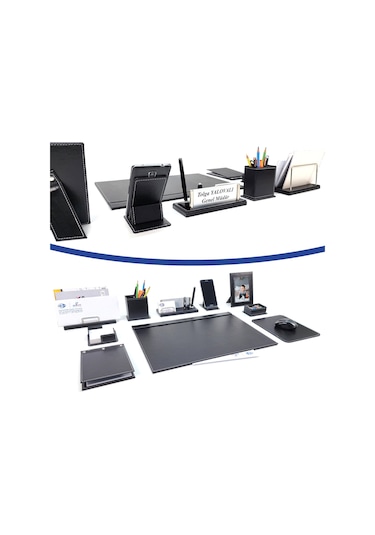 Prozenis Beyoğlu İsimlikli Deri Sümen Takımı 10 Parça