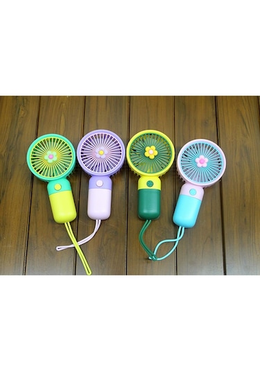 Mini El Fanı Şarjlı Taşınabilir Serinletici Vantilatör Pembe