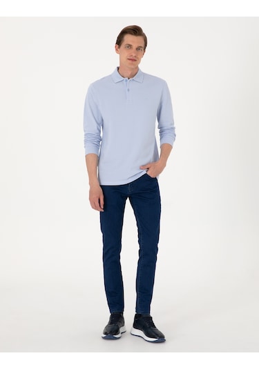 Pierre Cardin Erkek Açık Mavi Sweatshirt 50314048-vr003 Açık Mavi