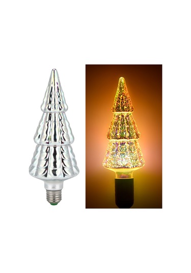 Mufunye E27 6w Led Noel Ateşi Işık Lambası - 3d Renkli Dekoratif Filament, 2200k Sıcak Beyaz, Ev/bahçe/parti Ambiansı Oluşturucu Ac85-265v Diğer