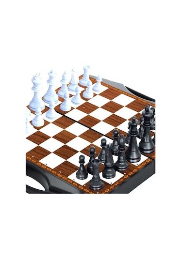 Tıfıl Toys Üçlü Set Kutu Oyunu Satranç - Dama - Tavla