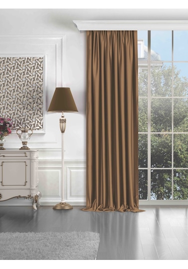 Quartz Blackout Camel Rengi Karartma Perde Camel Rengi Camel