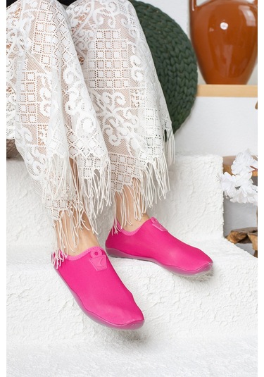 Unisex Deniz Sandaleti Kaymaz Taban Çok Amaçlı Şık Plaj Yüzme Deniz Havuz Rafting Patiği 150 Fuşya