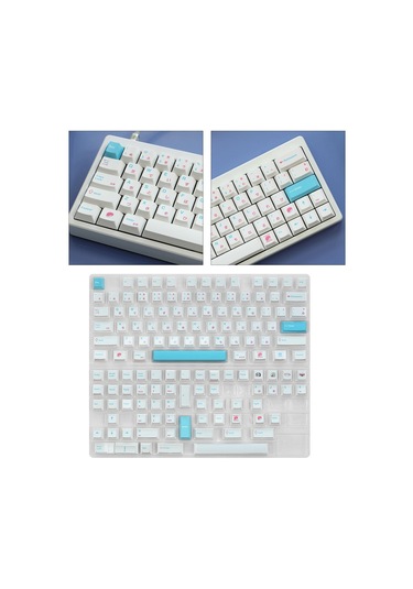 Homyl 135 Keys Pbt Keycaps Mekanik Klavye Için Cherry Mx Japonca