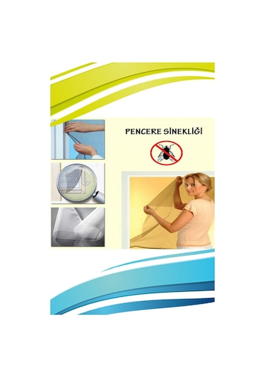 Buffer Çift Camlı Pencere Uyumlu Çift Kanat Pencere Sinekliği (241393873)