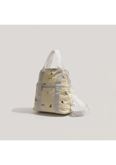 Charhp&kejnt Hakiki Kedi Nazik Kayısı Çok İşlevli Sırt Çantası Hafif Seyahat Anne Çantası Kadın Diğer