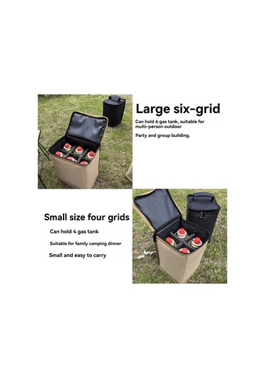 Kamp Gaz Tankları Saklama Çantası Koruyucu Kılıf Haki Küçük Haki