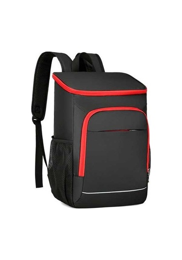 Pazly Soğutucu Sırt Çantası, Yalıtımlı Öğle Yemeği Çantası, Kamp, Yürüyüş, Piknik, Plaj İçin Siyah/kırmızı/gri/turuncu Çok Renkli