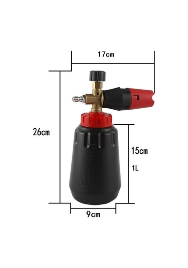 Sones Araba Yıkama Su Tabancası Yüksek Basınçlı Su Tabancası Siyah Ağızlı Siyah Köpük Tencere