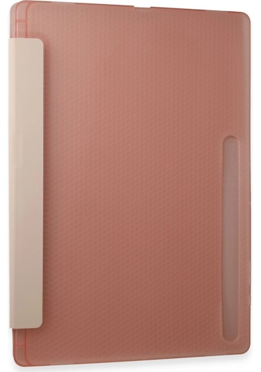 Samsung Galaxy Tab A9 Kılıf Kalemlikli Mars Tablet Kılıfı - Rose Gold Arka Kapak