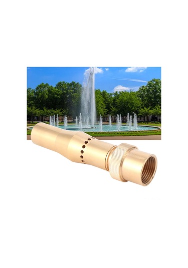 Wezone Bahçe Havuzu İçin Bakır G1 32mm Delikli Baloncuk Fonten Nozu - İç İğne, Zengin Oksijen Ve Estetik Su Efekti