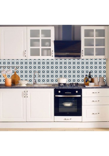 Tezgah Arası Mutfak Kendinden Yapışkanlı Folyo Kaplama Fayans Desen 60cmx100cm