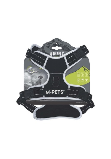 M-pets Hıkıng Reflektörlü Soft Sırt Tasması Black M