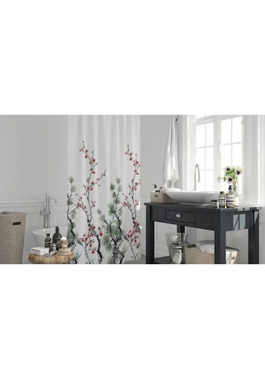 Jackline Duş Perdesi 7766 Model Çift Kanat 2X110X200 Cm Çok Renkli