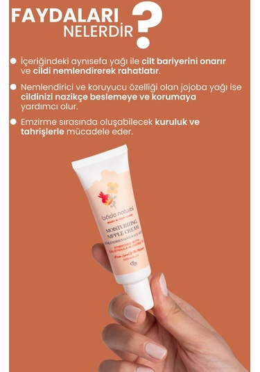 Nemlendirici Göğüs Ucu Doğal Çatlak Ve Bakım Kremi 30 Ml