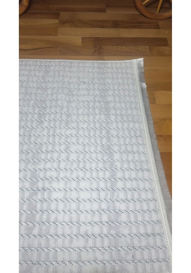 Loft Krem Bohem İskandinav Sisal Pamuk Taban Yıkanabilir Özel Kesim Kaymaz Salon Mutfak Krem/gri