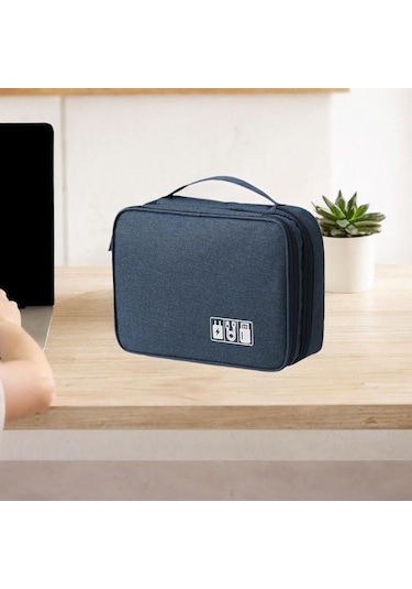 Homyl Dijital Elektronik Aksesuarlar Organizatör Taşıma Lacivert
