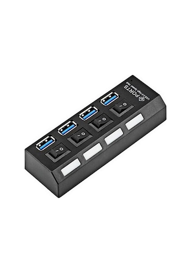 Hytech HY-U350 4 Port Anahtarlı USB 3.0 Çoklayıcı