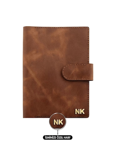 A5 Defter Ve Ajanda Kılıfı - %100 Rainbow Deri - Ko10001 - Kahverengi Kahverengi