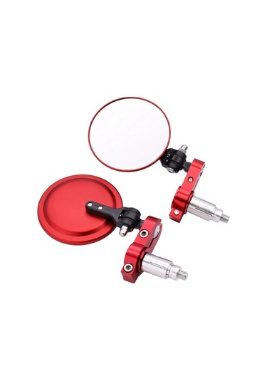 Motosiklet Gidon Aynası Unıversal Model Katlanabilir Kadem Ayarlı Ayna Motor Gidon Aynası Çok Renkli