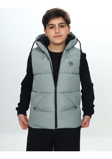 Toontoy Erkek Çocuk Göğsü Armalı Şişme Yelek Yeşil
