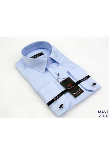 Dicotto Micro Kumaş Kol Düğmeli Slim Fit Düz Renk Erkek Gömlek Beyaz