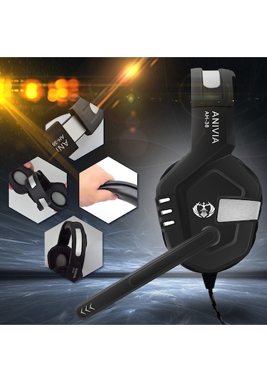 Anivia AH38 Kablolu Bas Stereo Bilgisayar Oyun Müzik Kulaklık