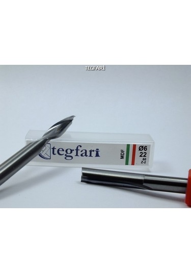 Tegfari Cnc Router Bıçak 6X19 Mm Mdf Ahşap Karbur