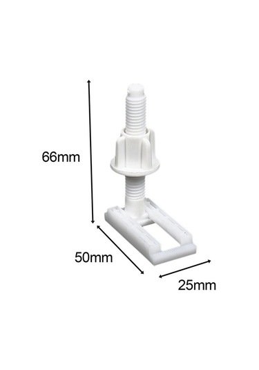 Trendooze 10 Adet Klozet Menteşe Cıvata Montaj Vidaları, Beyaz, Özel Tasarım Beyaz