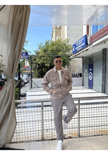 Tuba Toptaş Pike Jogger Pantolon Kahverengi
