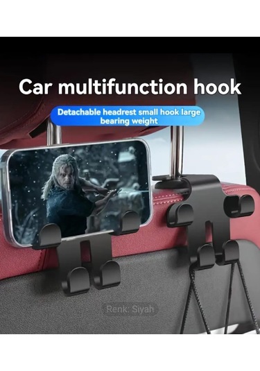 Atay Garage Cok Fonksiyonlu Araba İci Koltuk Arkası Askı Aparatı